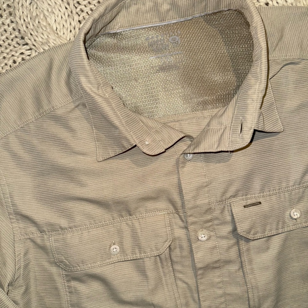 Mountain Hardwear Mens Long Sleeve Button Down Shirt Large